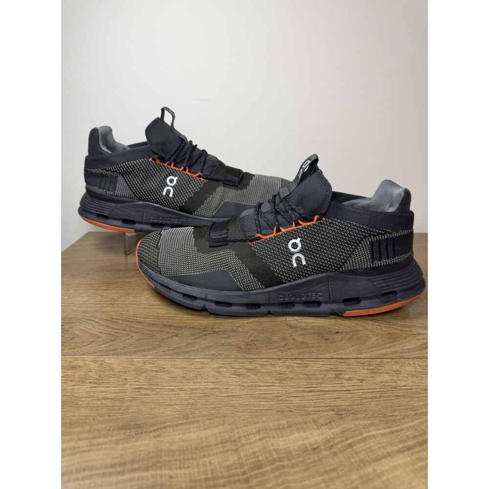 On Cloudnova Sneakers Men’s Size 11.5 Shoes Black Orange